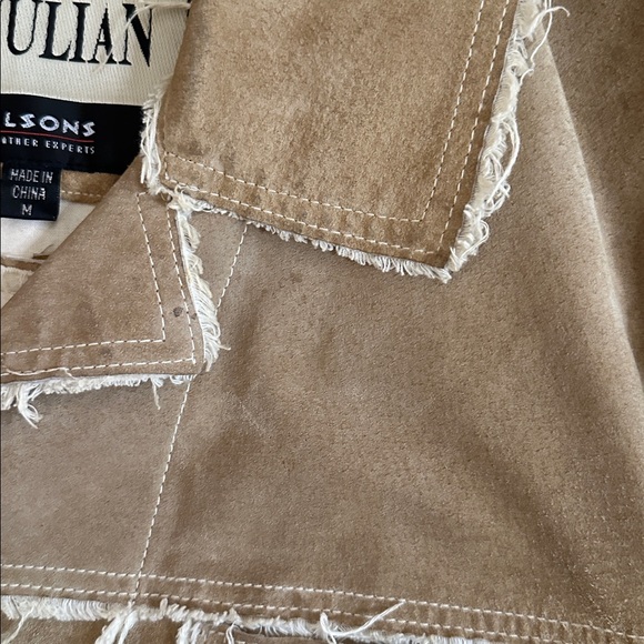 Wilson Distressed Tan Men's Jacket suede size medium - Picture 12 of 16